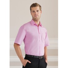 Camicia Men's Short Sleeve Pure Cotton Poplin Shirt